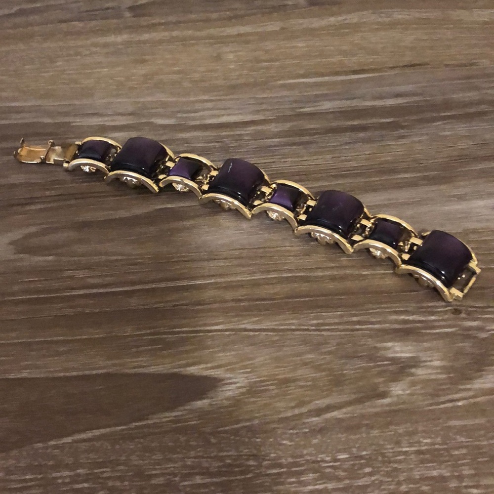 Chunky Purple Clasp Bracelet - Picture 2 of 5